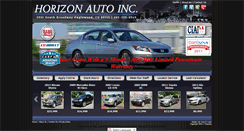 Desktop Screenshot of horizonautoinc.com